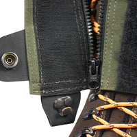 Close up of zipper of Spika Strike Gaiter