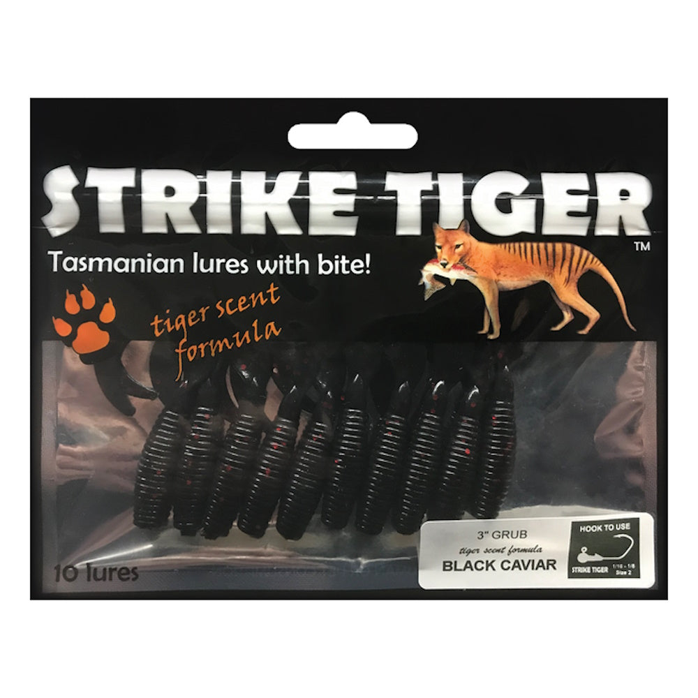 Strike Tiger Lure Grubs (3 Inch X 10 Pack)