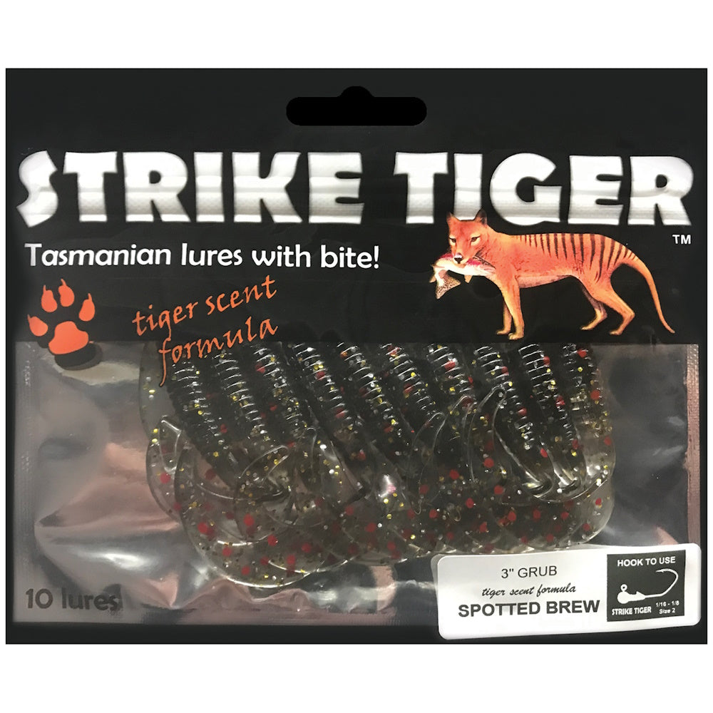 Strike Tiger Lure Grubs (3 Inch X 10 Pack)