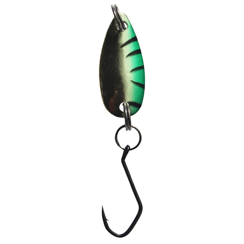 Green Perch Strike Tiger Lure Micro Spoon Pack