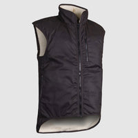 Brown Styx Mill Oilskin Shearling Lined Vest