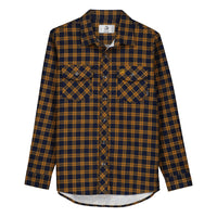 Swanndri Kids Egmont Full Placket Shirt in Toffee Lattice