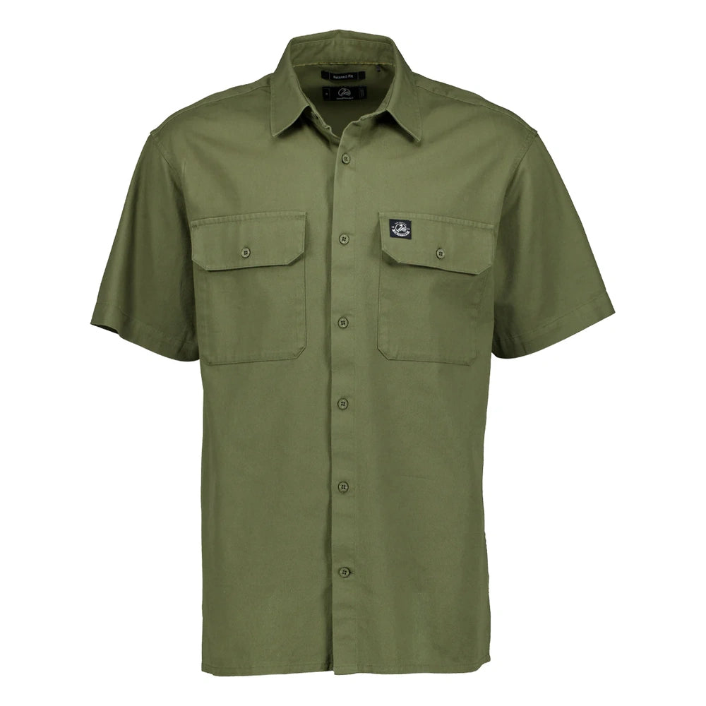 Swanndri Mens Fundamentals Short Sleeve Work Shirt