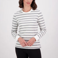 Swanndri Womens Papamoa Long Sleeve Stripe T-Shirt
