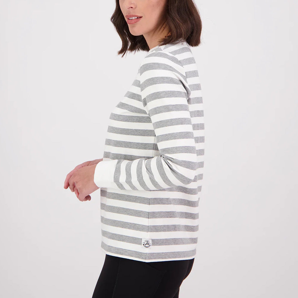 Swanndri Womens Papamoa Long Sleeve Stripe T-Shirt