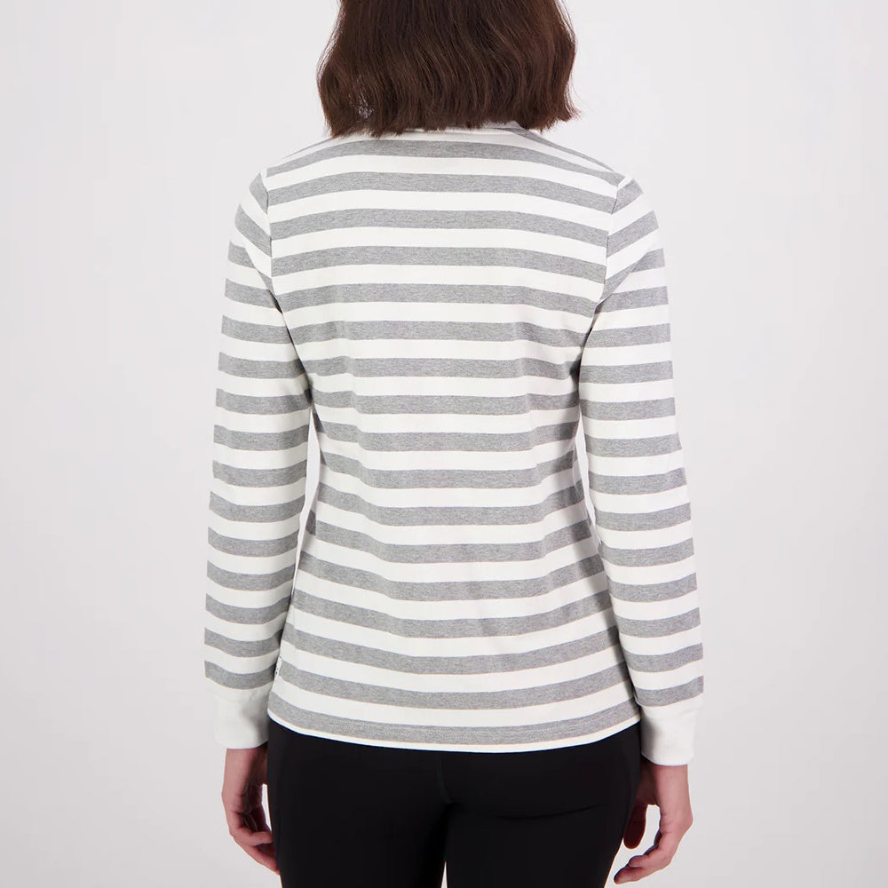 Swanndri Womens Papamoa Long Sleeve Stripe T-Shirt