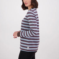 Swanndri Womens Papamoa Long Sleeve Stripe T-Shirt