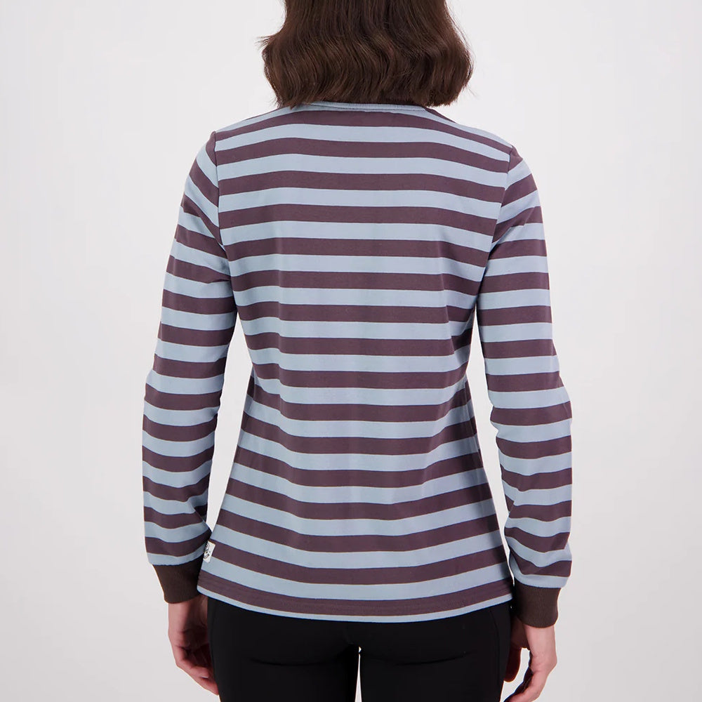 Swanndri Womens Papamoa Long Sleeve Stripe T-Shirt