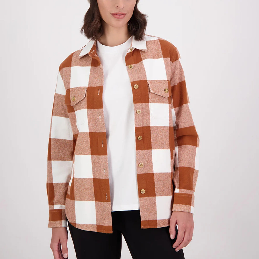 Swanndri Womens Rapaki Long Sleeve Shacket