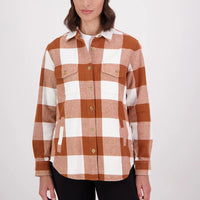 Swanndri Womens Rapaki Long Sleeve Shacket