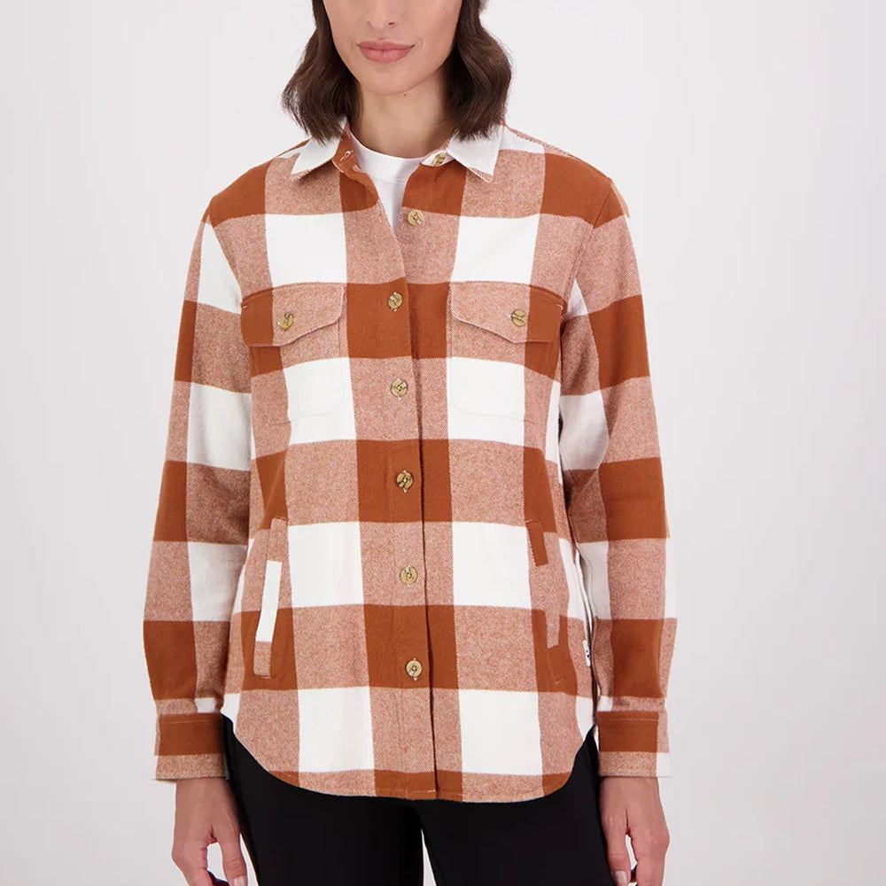 Swanndri Womens Rapaki Long Sleeve Shacket
