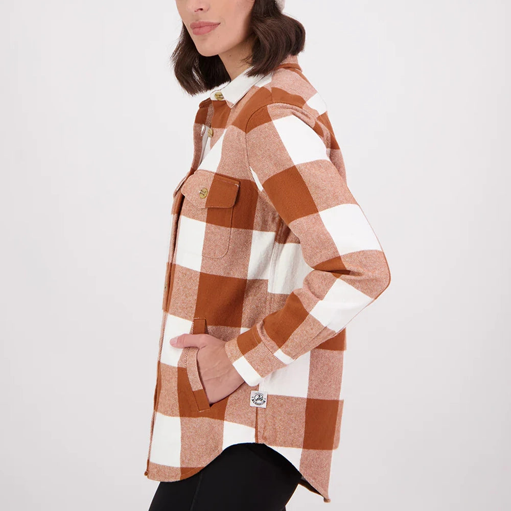 Swanndri Womens Rapaki Long Sleeve Shacket