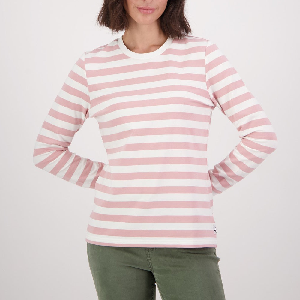 Swanndri Womens Papamoa Long Sleeve Stripe T-Shirt