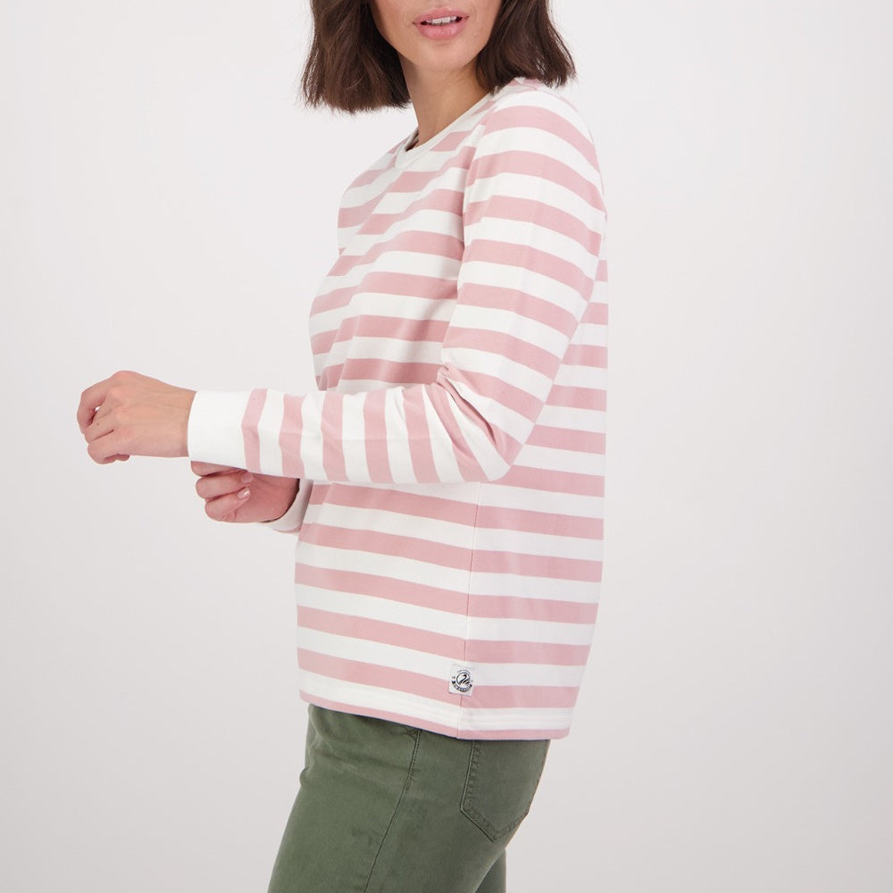 Swanndri Womens Papamoa Long Sleeve Stripe T-Shirt