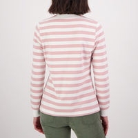 Swanndri Womens Papamoa Long Sleeve Stripe T-Shirt