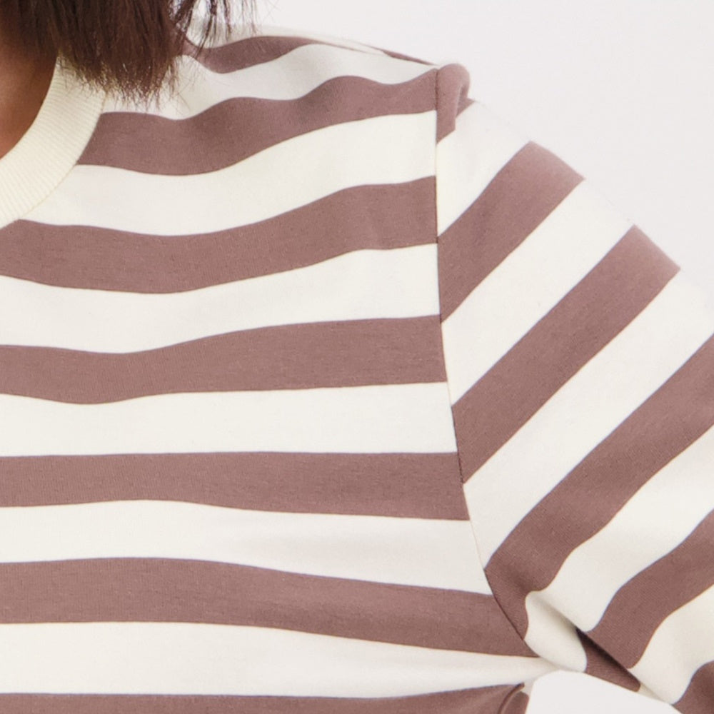 Swanndri Womens Papamoa Long Sleeve Stripe T-Shirt