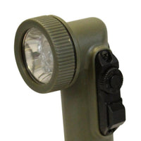 Close up of TAS LED Angle Torch in Green