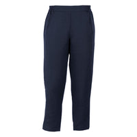 Front of Thomas Cook Womens Ellie Linen Crop Pants in Navy