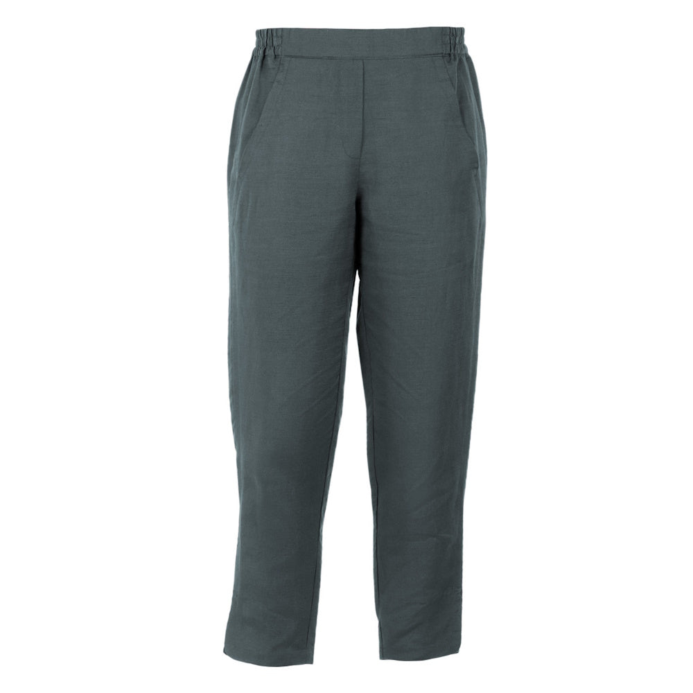 Front of Pine Thomas Cook Womens Ellie Linen Crop Pants