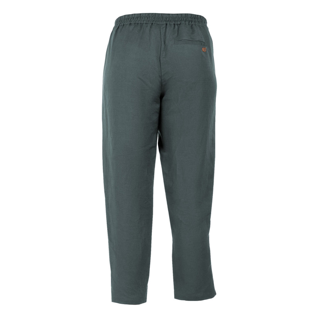 Back of Pine Thomas Cook Womens Ellie Linen Crop Pants