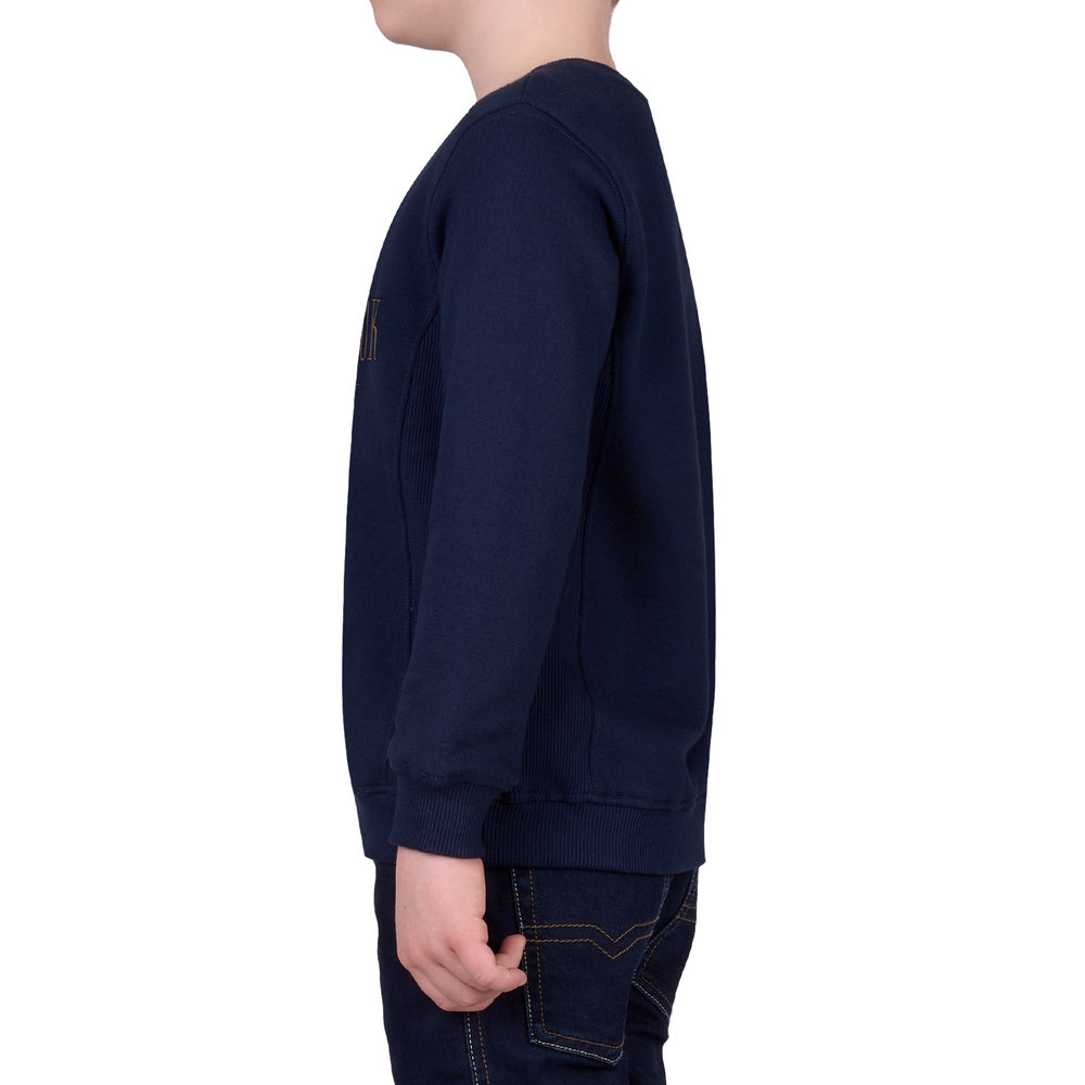 Side of kid modelling Navy Thomas Cook Boys Thomas Crew