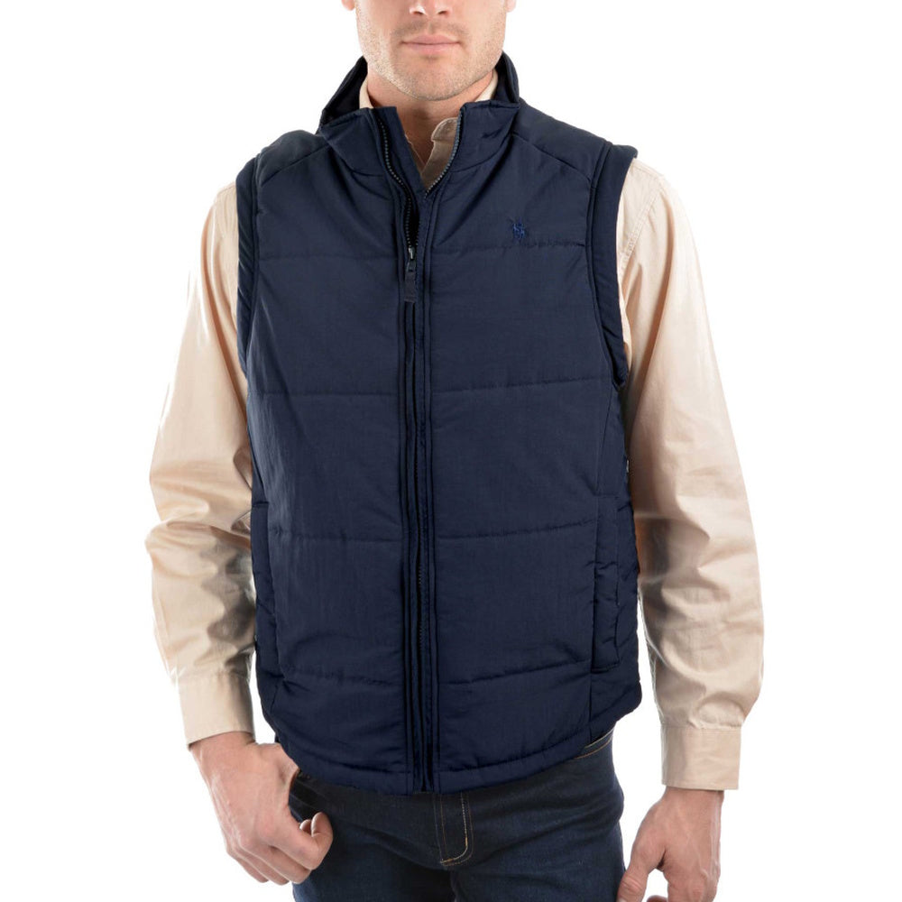 Front of Navy Thomas Cook Men's Hawkesbury River Vest