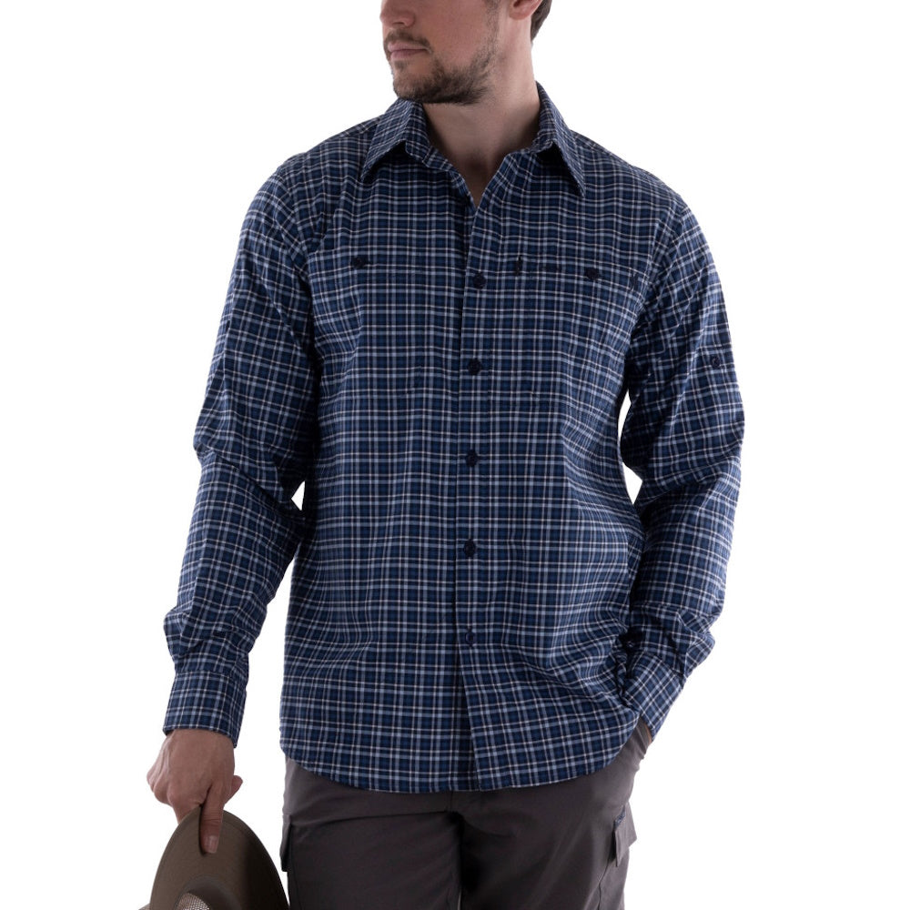 Dark Navy Thomas Cook Mens Gibson Adventure Long Sleeve Shirt