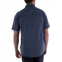 Back of Dark Navy Thomas Cook Mens Gibson Adventure Short Sleeve Shirt