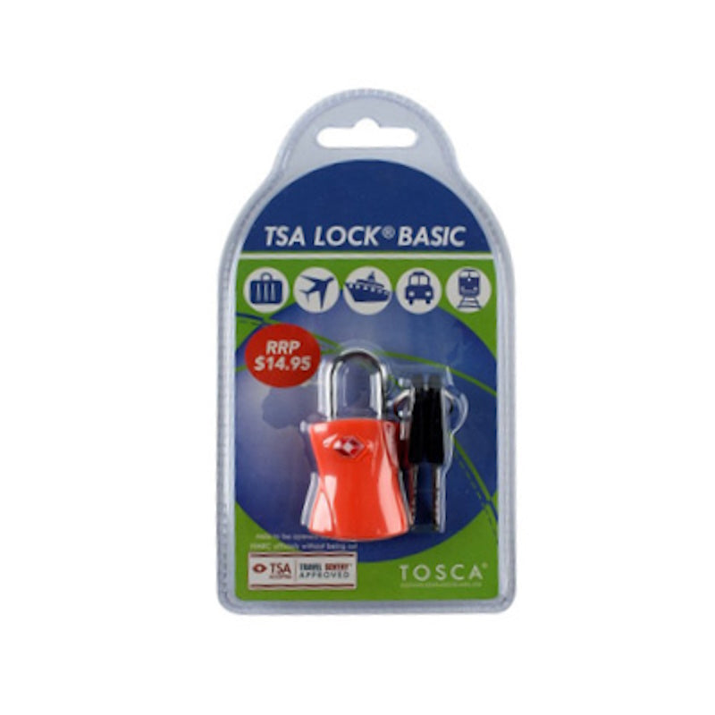 Tosca TSA Lock with Keys Orange