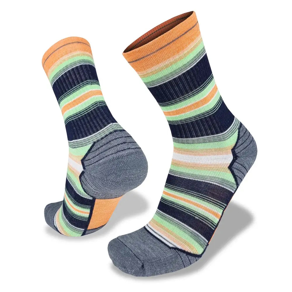 Wilderness Wear Fusion Light Socks in Orange Stripes