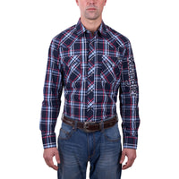 Wrangler® Mens Hugo Logo Long Sleeve Shirt