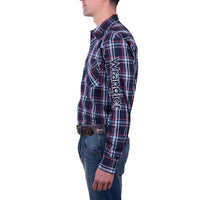 Wrangler® Mens Hugo Logo Long Sleeve Shirt