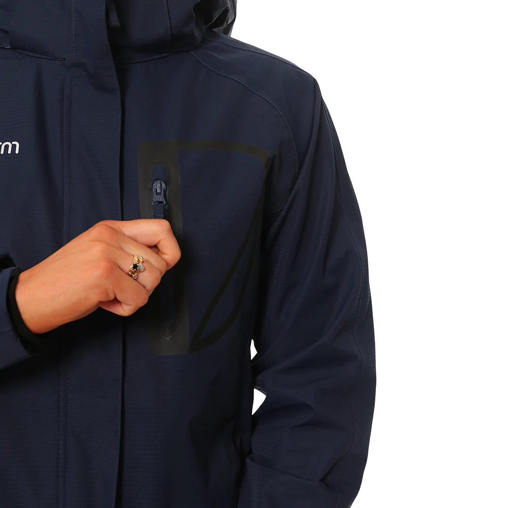 Close up of chest pocket on XTM Ladies Kimberley Jacket