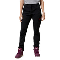 Front view of Hard Yakka Womens Slim Fit Ripstop Cargo Pants in Black