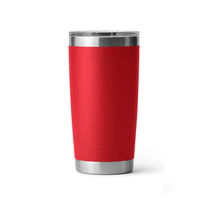 Back of Rescue Red Yeti Rambler 20oz Tumbler with MagSlider Lid