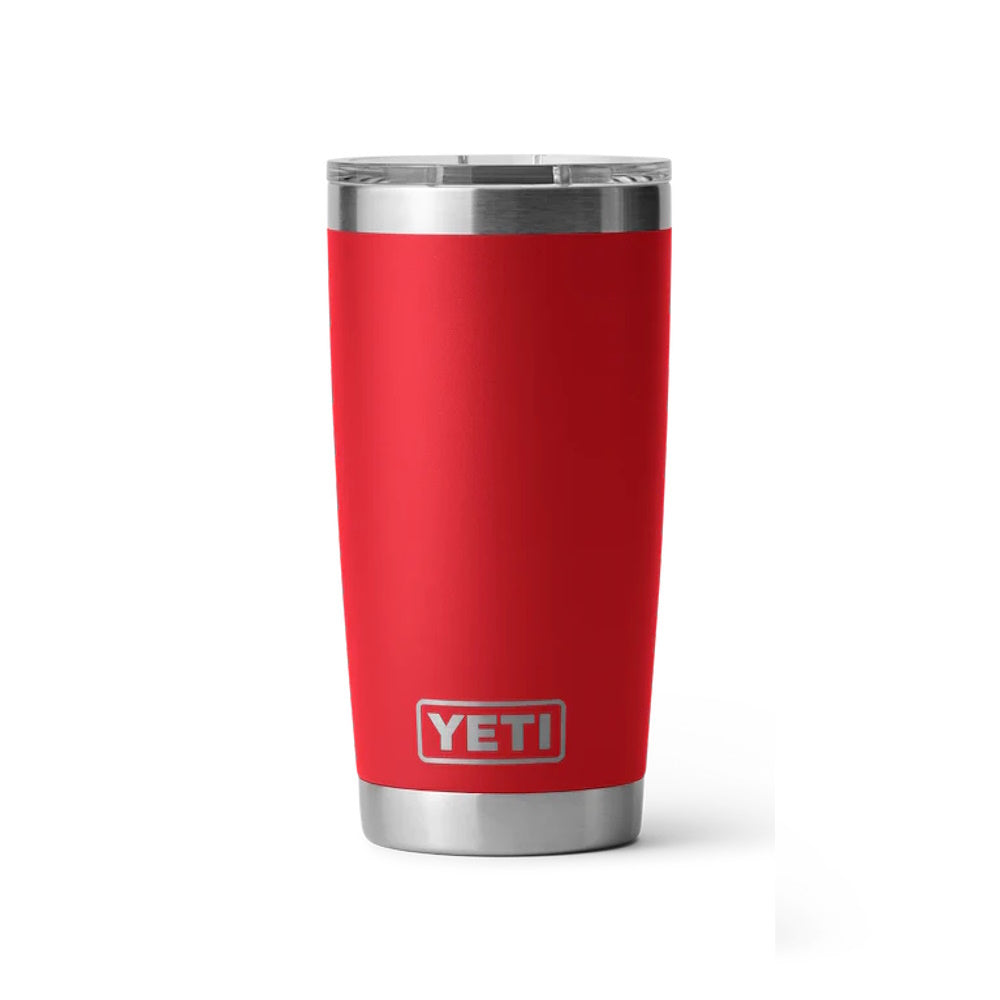 Front of Red Yeti Rambler 20oz Tumbler with MagSlider Lid