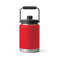 Back of Rescue Red Yeti Rambler Half Gallon Jug