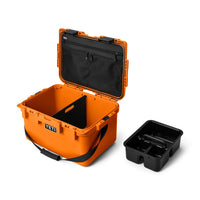 Top down view of Orange Yeti LoadOut GoBox 30 Gear Case with tray removed