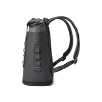 Side of Charcoal Yeti Hopper M12 Soft Backpack Cooler