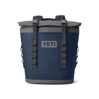 Front of Navy Yeti Hopper M12 Soft Backpack Cooler