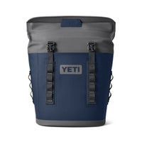 Front of Navy Yeti Hopper M12 Soft Backpack Cooler