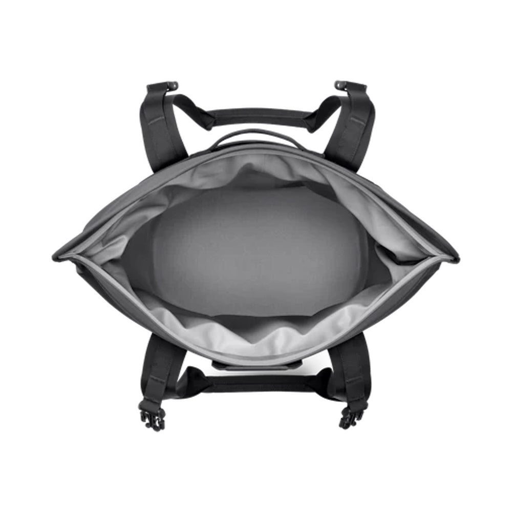 Top down of open Yeti Hopper M15 Soft Cooler