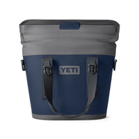 Front of Navy Yeti Hopper M15 Soft Cooler