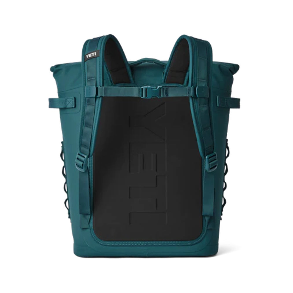 Back of Agave Teal Yeti Hopper M20 Backpack