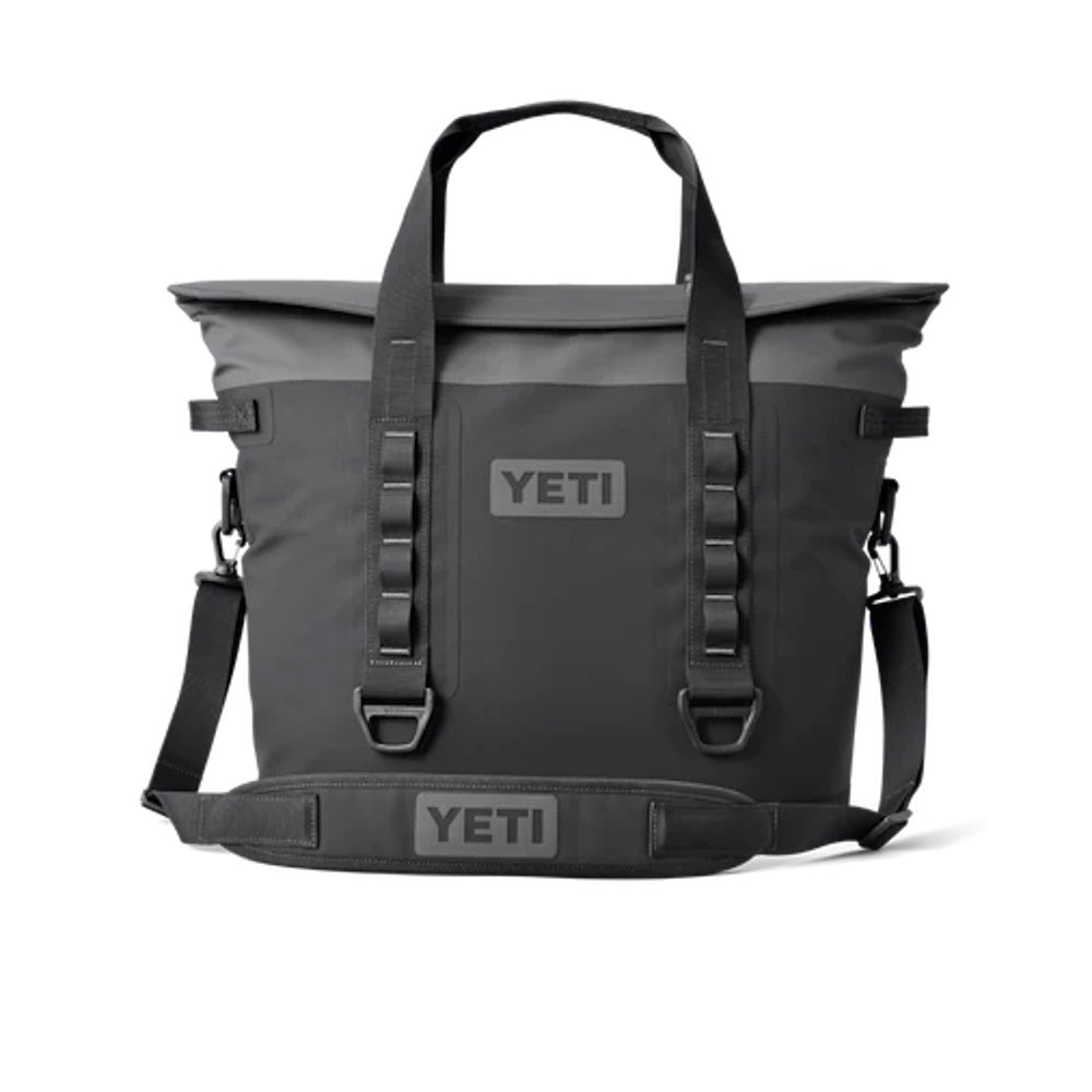 Front of Charcoal Yeti Hopper M30 Soft Cooler