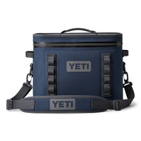 Front of Navy Yeti Hopper Flip 18 Soft Cooler