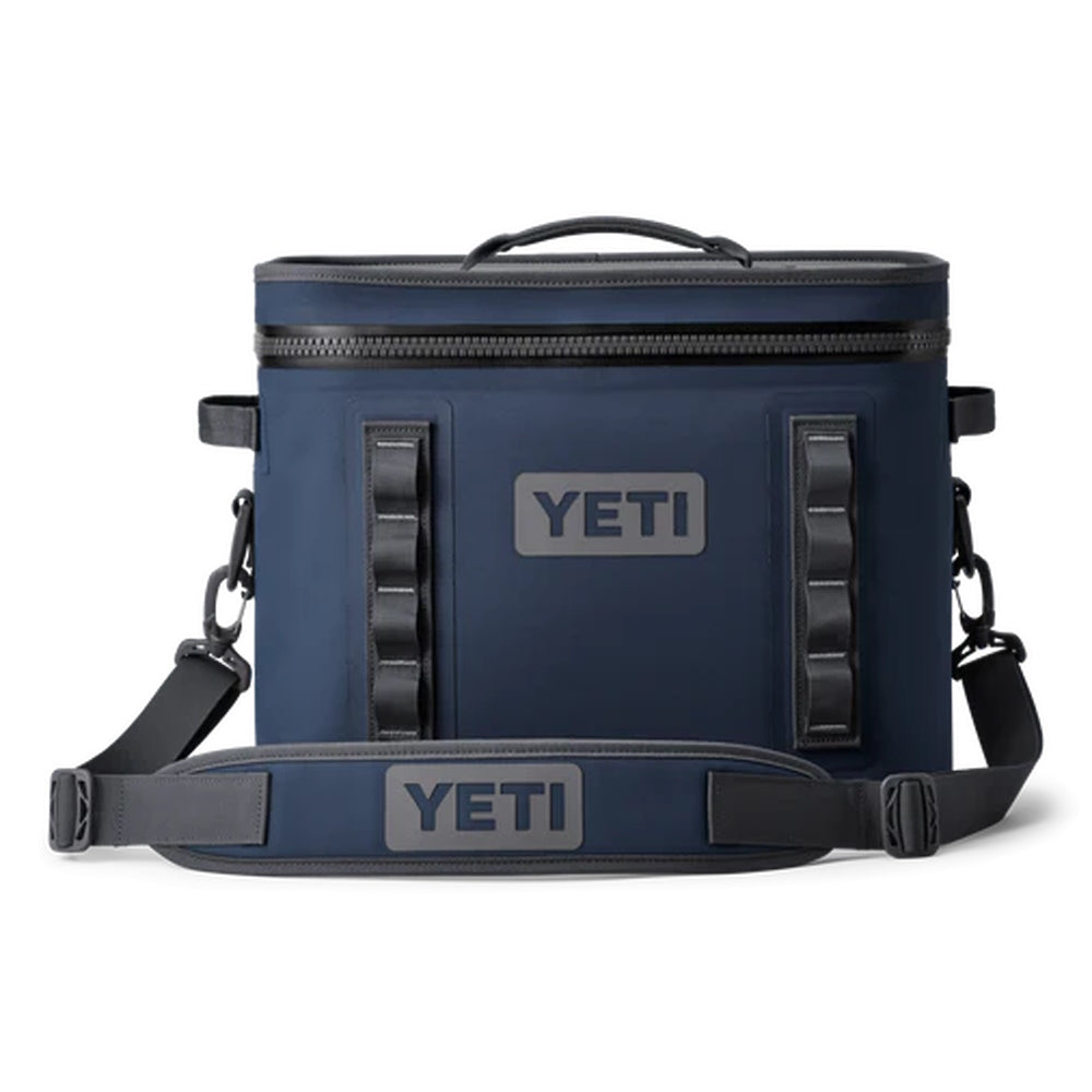 Front of Navy Yeti Hopper Flip 18 Soft Cooler