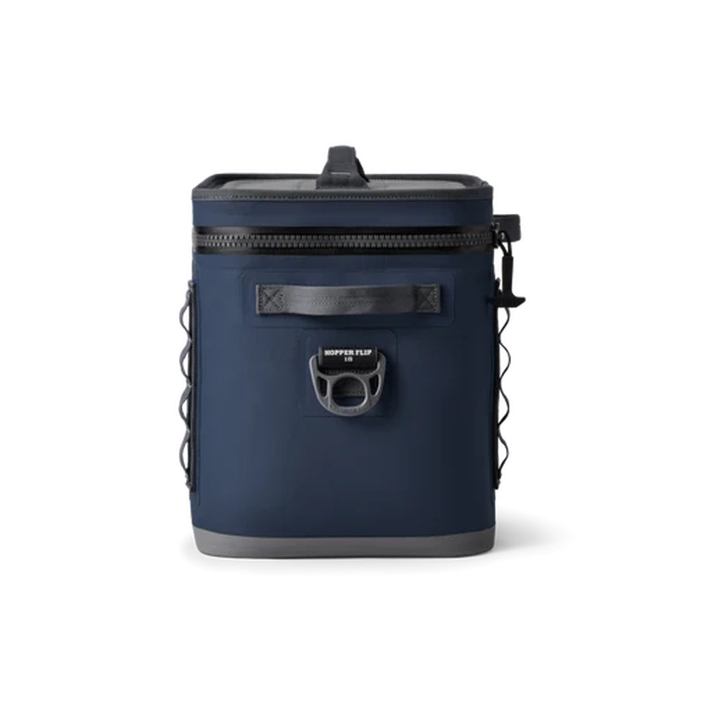 Side of Navy Yeti Hopper Flip 18 Soft Cooler