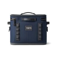 Back of Navy Yeti Hopper Flip 18 Soft Cooler