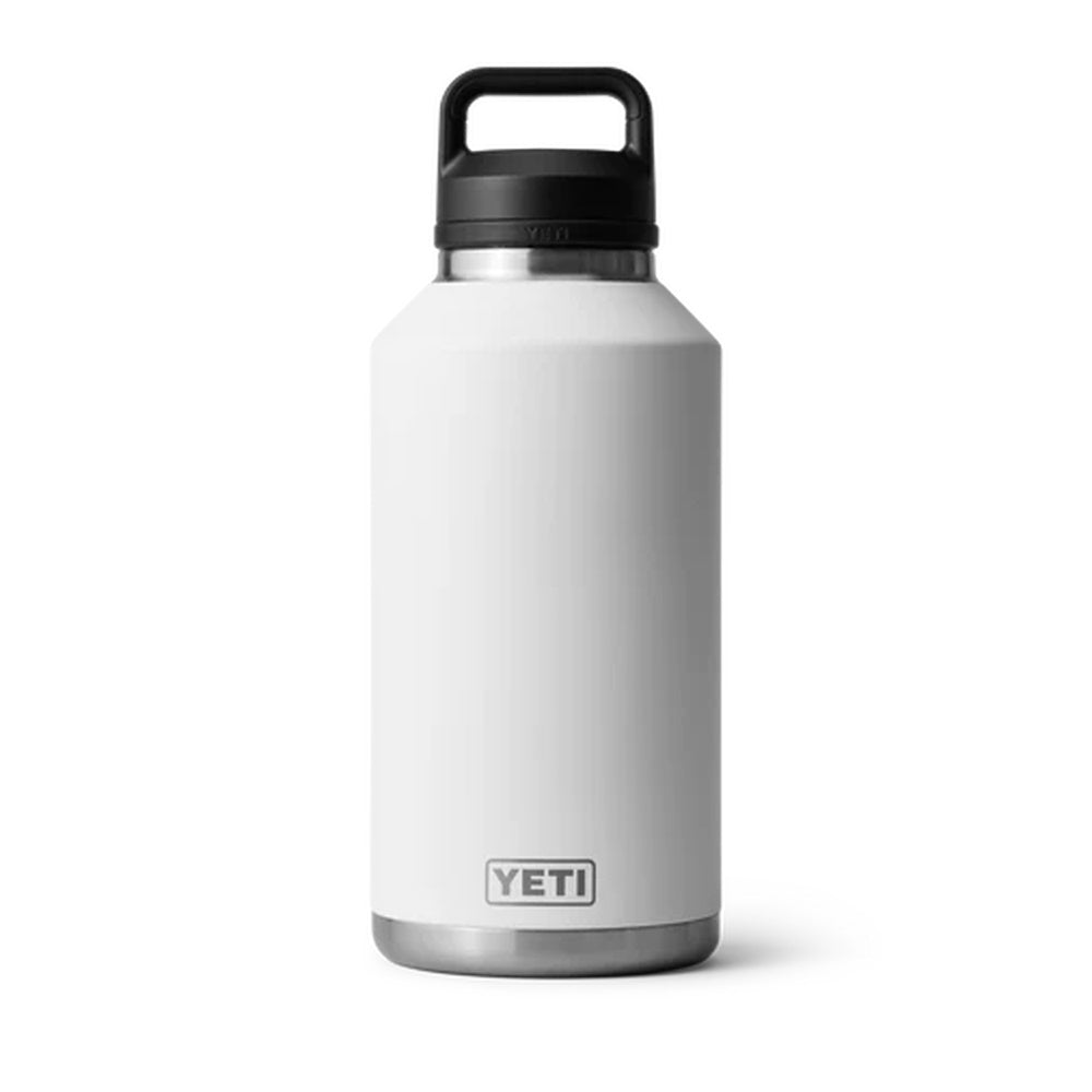 Front of White Yeti Rambler 64oz Bottle with Chug Cap